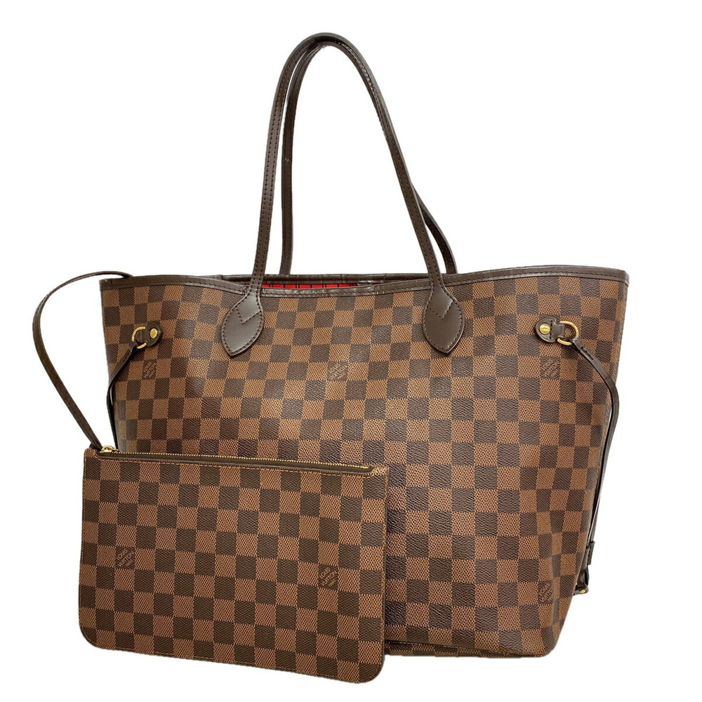 Louis Vuitton Damier Neverfull MM Tote Bag N41358 Ebene (Women's)